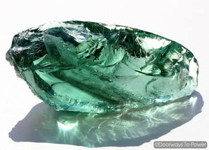 Ethereal Mint Monatomic Andara Crystal Sculpture 'ANAHATA