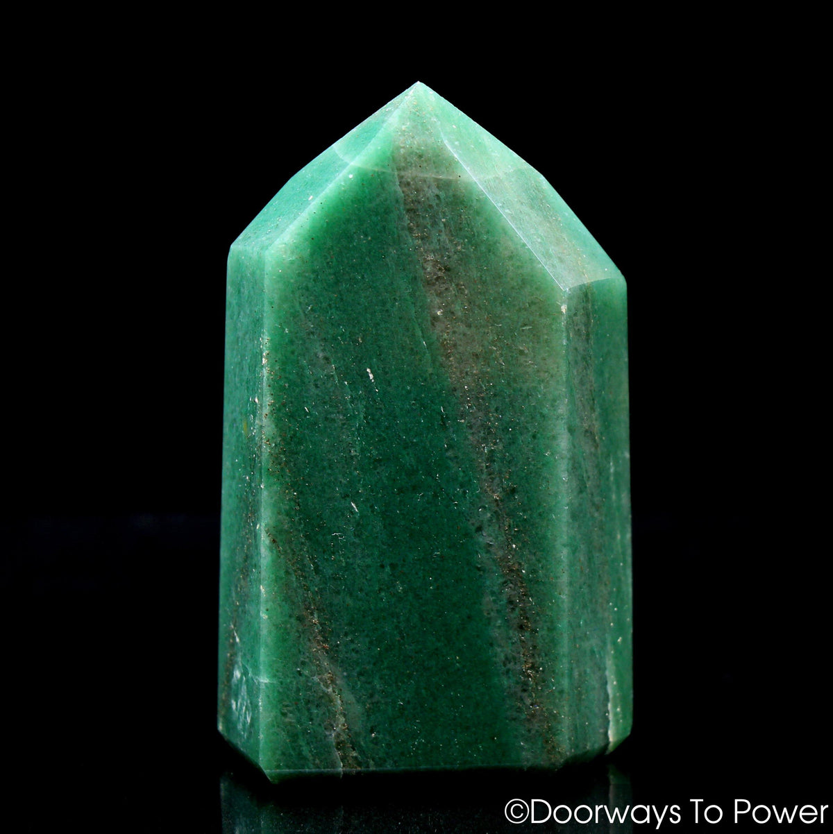 John of God Green Aventurine & Pyrite Casa Crystal