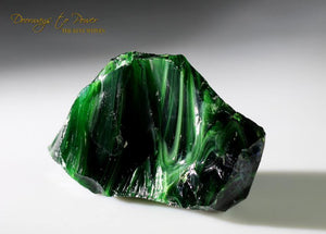Luminescent Pleiaidan Green Monatomic Andara Crystal 'Ultra Rare'