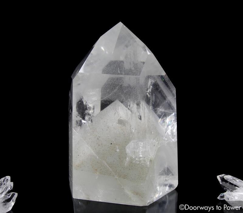 Clear Phantom Manifestation Quartz Crystal Point 'Master Crystal'