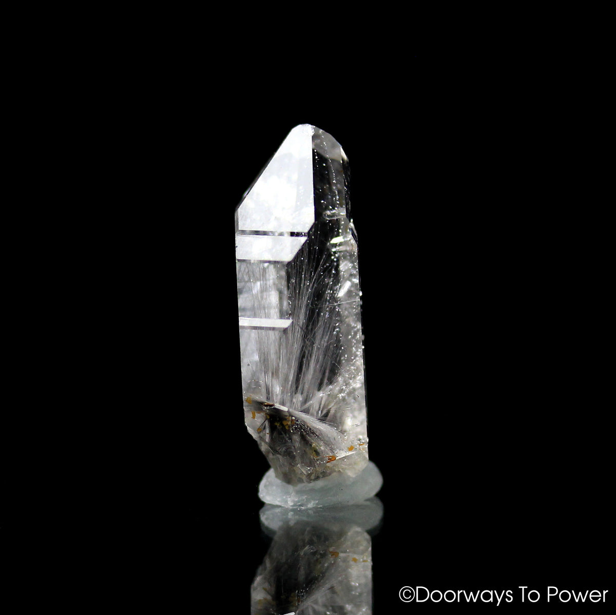 Brookite in Quartz Crystal Record Keepers & Rutiles Rare Synergy 12 Stone