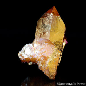 Golden Aura Starbrary Record Keeper Quartz Isis Crystal 