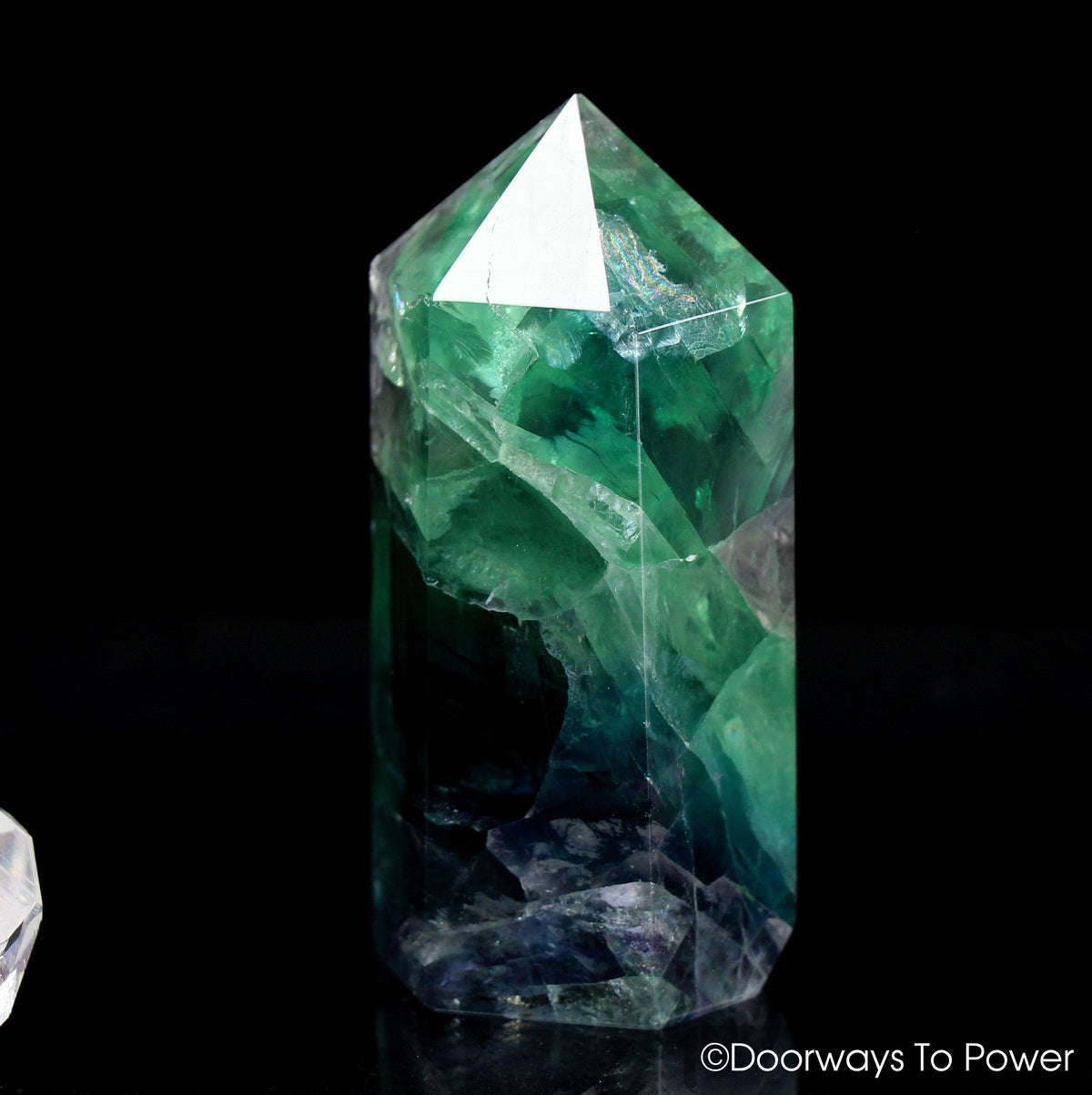 John of God Blessed Rainbow Fluorite Generator Crystal