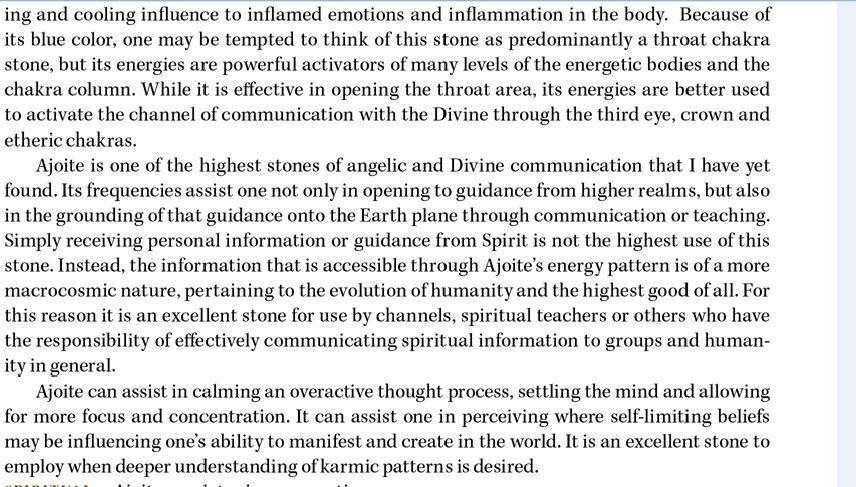 Ajoite Metaphysical Properties
