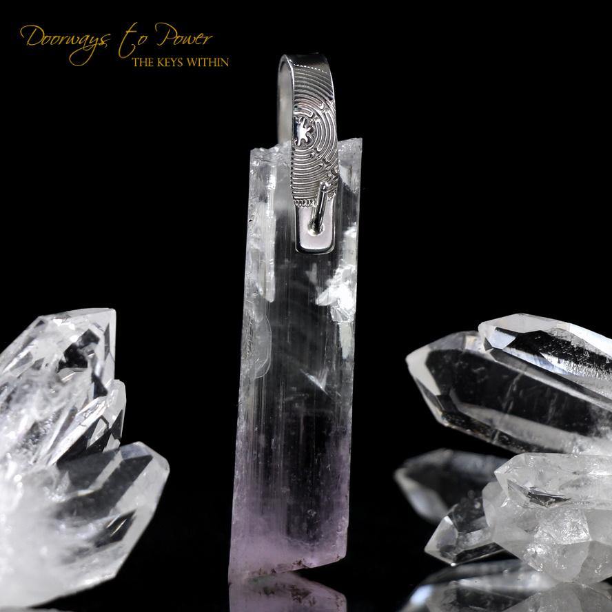 Kunzite Light Language Pendant ™ .925 SS