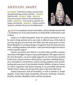 Amazez Azeztulite Metaphysical Properties Meanings - Book of Stones