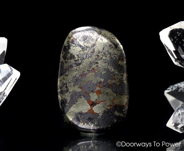 Healers Gold Tumbled Stone Polished Pyrite and Magnetite