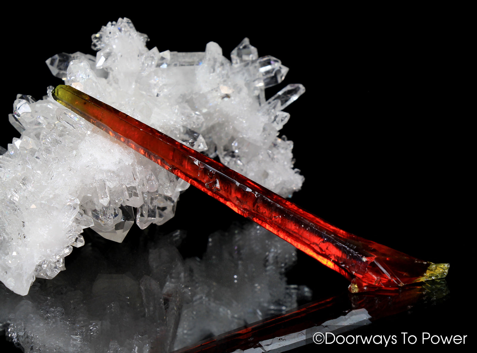 Zincite Wand of Fire Record Keeper Crystal Wand Specimen A+++ Collectors Quality