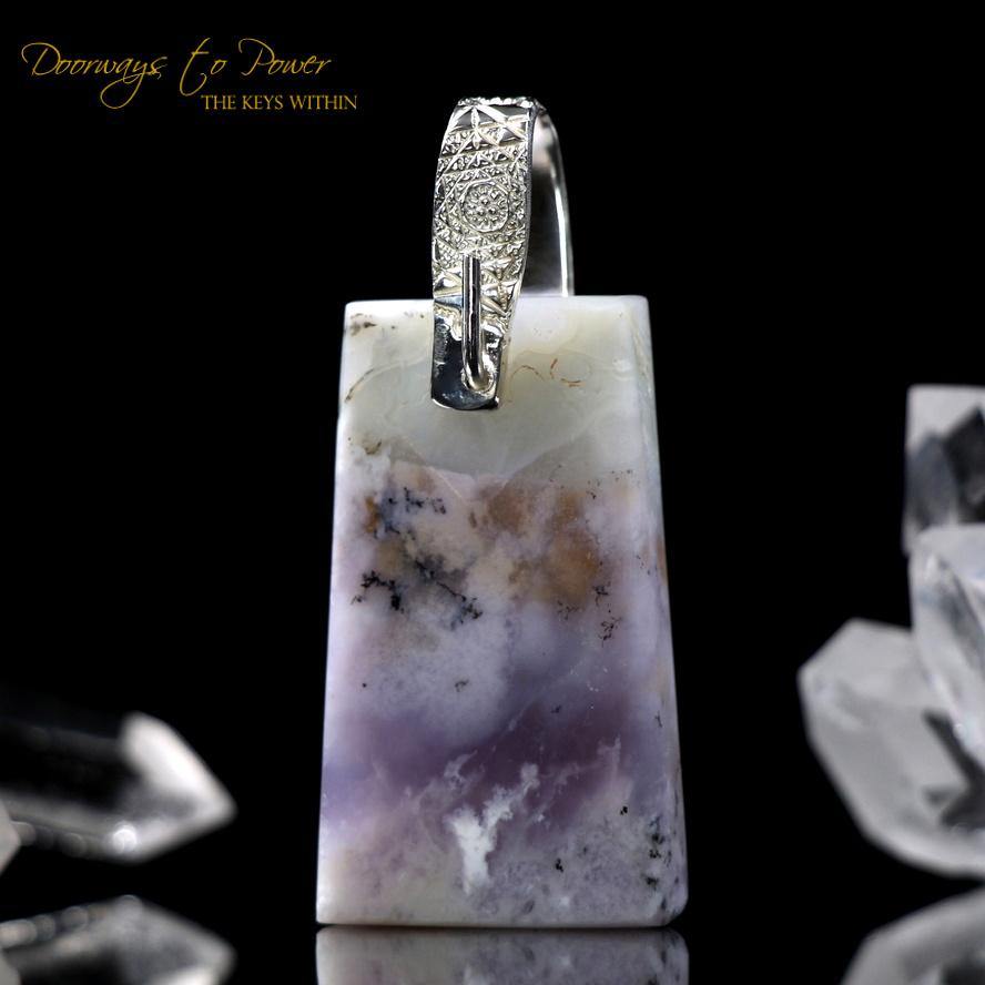 Violet Flame Opal Light Language Pendant ™ SS