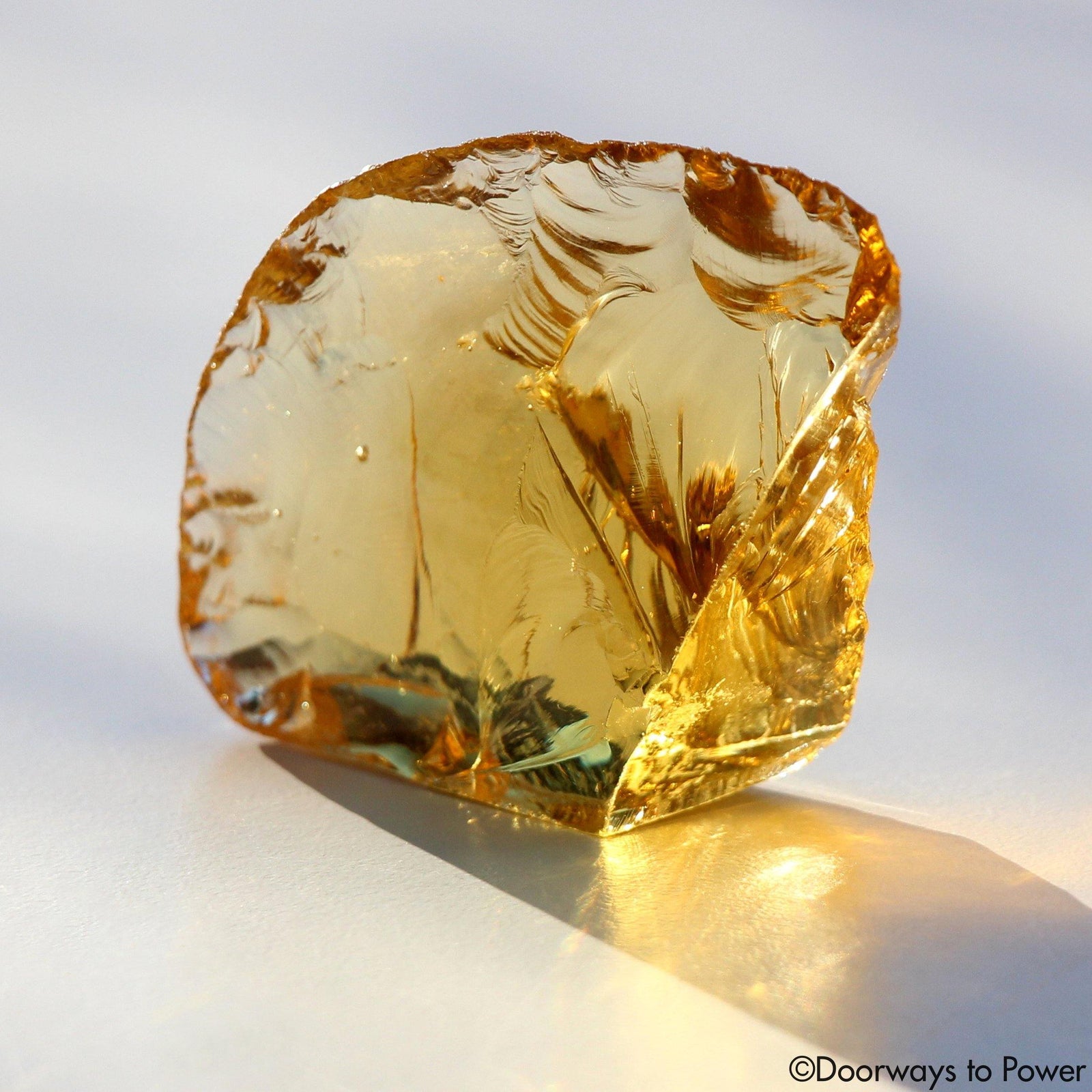 Lemurian Amber Monatomic Andara Crystal