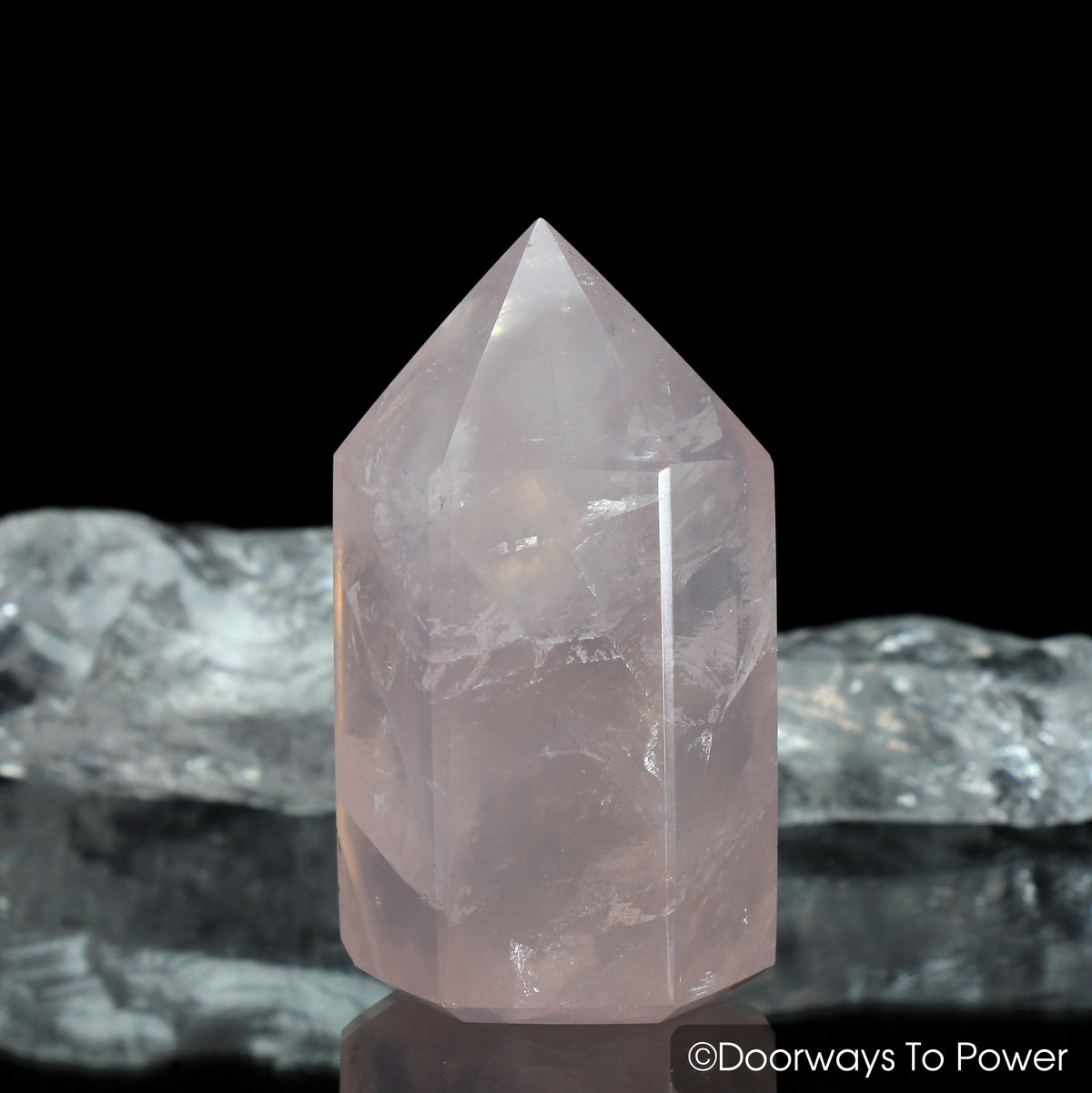 John of God Rose Quartz Casa Generator Crystal Point