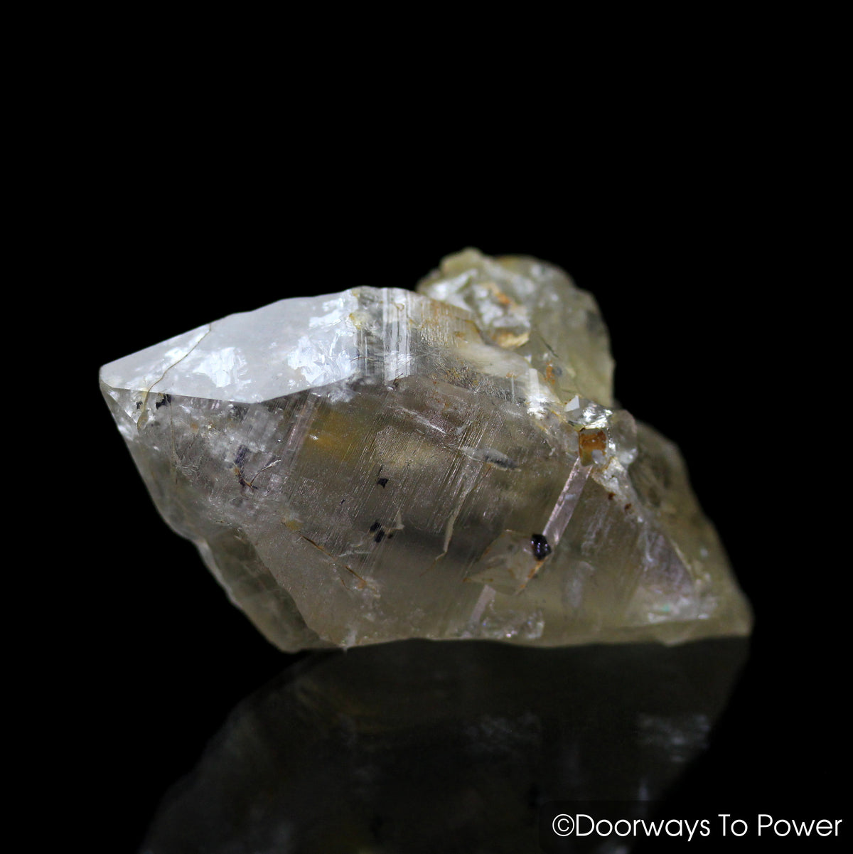 Golden Azeztulite Quartz Crystal Pleiadian Starbrary Azozeo Activated