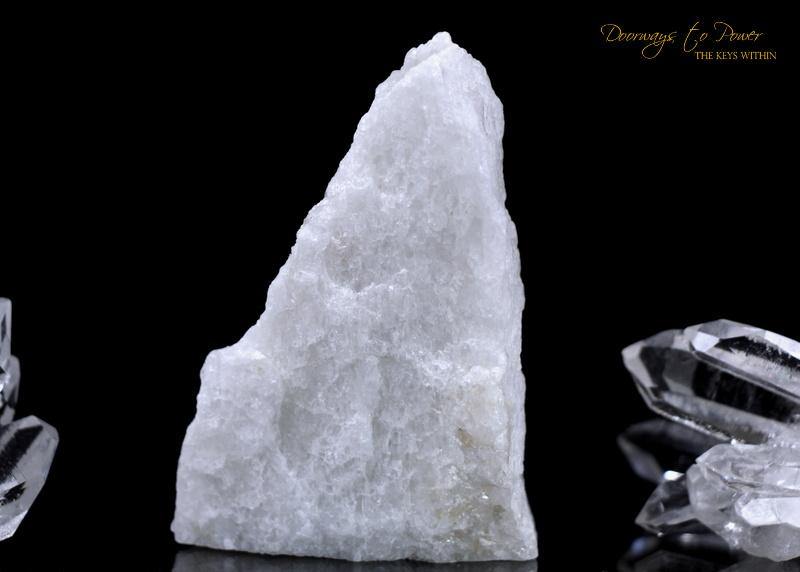 White Azeztulite Crystal Altar Stone
