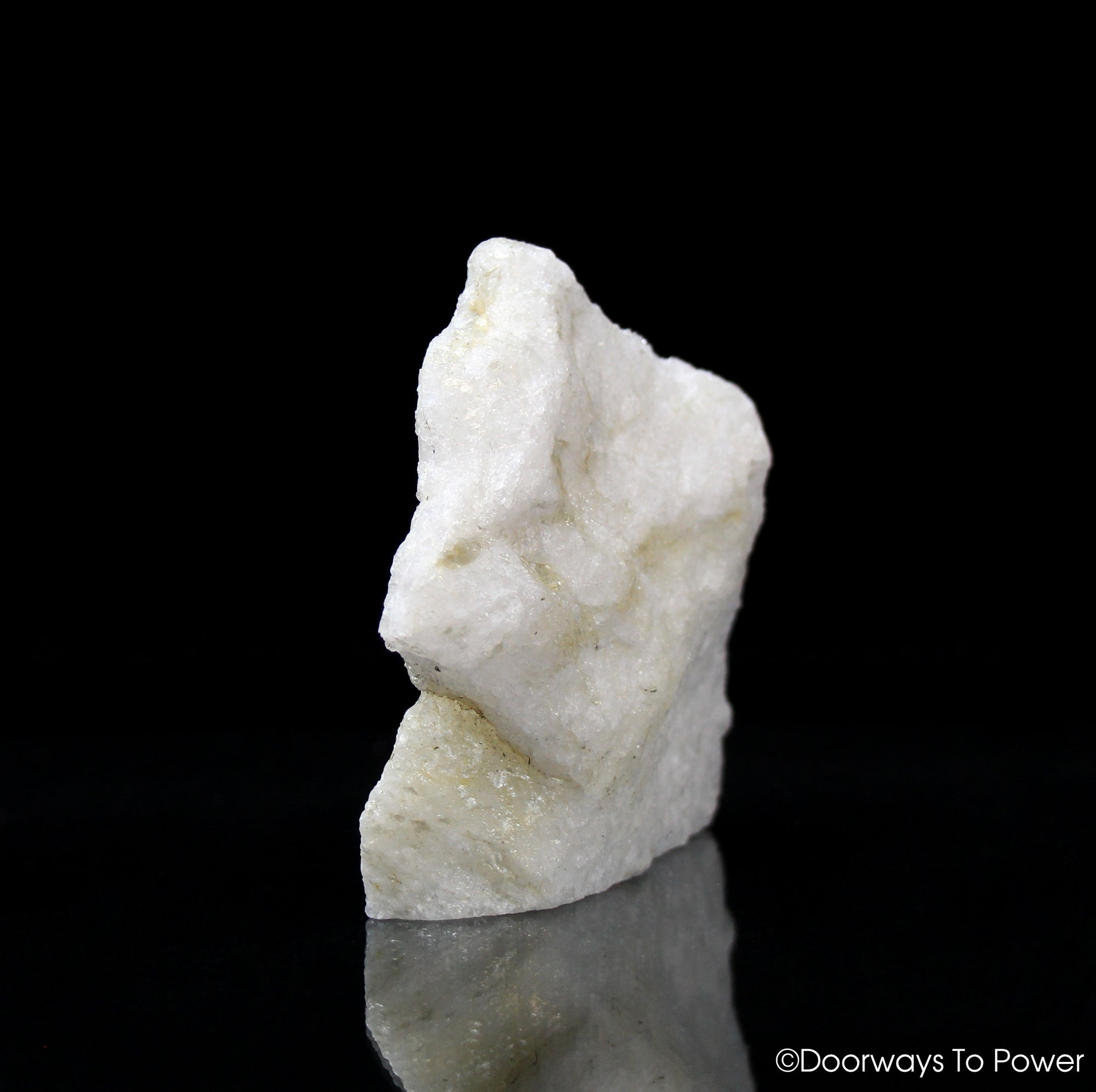 White Azeztulite Synergy 12 Crystal Altar Stone