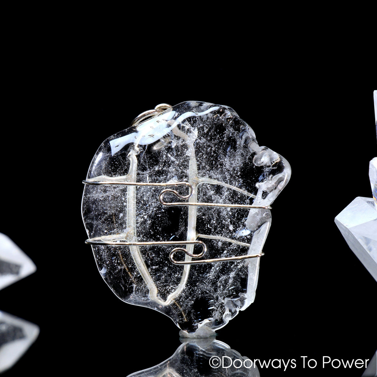 Himalayan Nirvana Quartz Crystal Pendant .925 SS