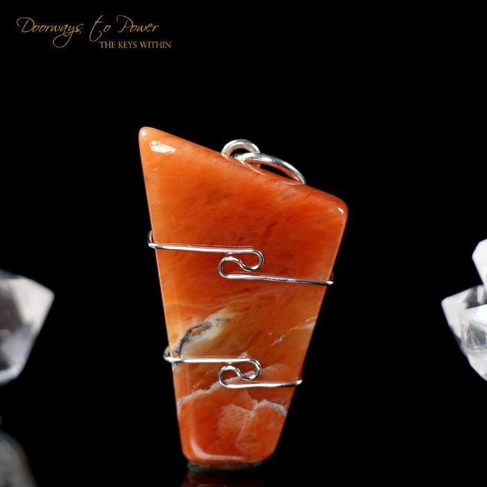 Satyaloka Rose Azeztulite Pendant