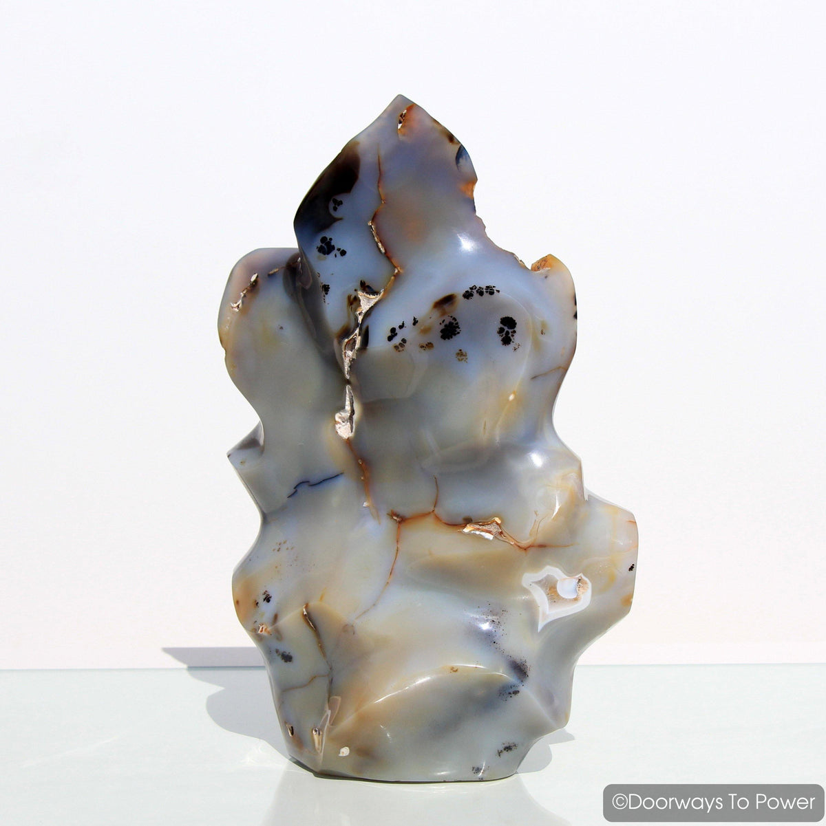 Shantilite Crystal Sculpture & Altar Stone 'Divine Peace' Shanti Light