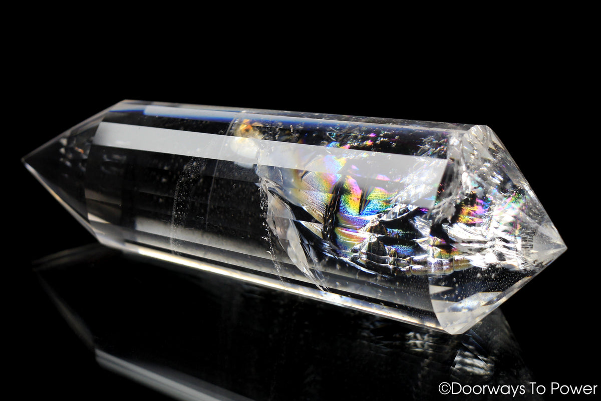 John of God 24 Sided Vogel Crystal Quartz Wand