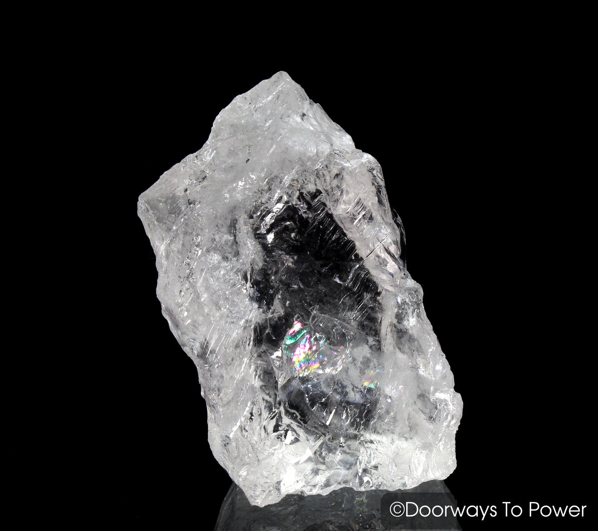 Satyaloka Clear Azeztulite Master Record Keeper Crystal Altar Stone