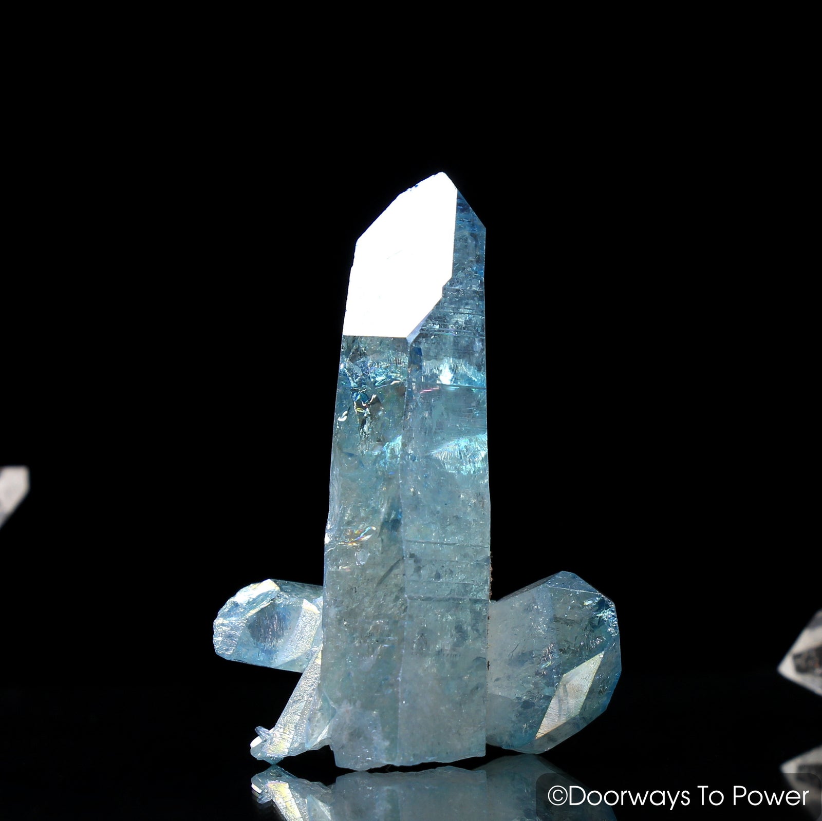 Aqua Aura Quartz Pleiaidian Starbrary Portal Time Link Crystal