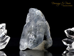 Blue Tourmaline Quartz Crystal 