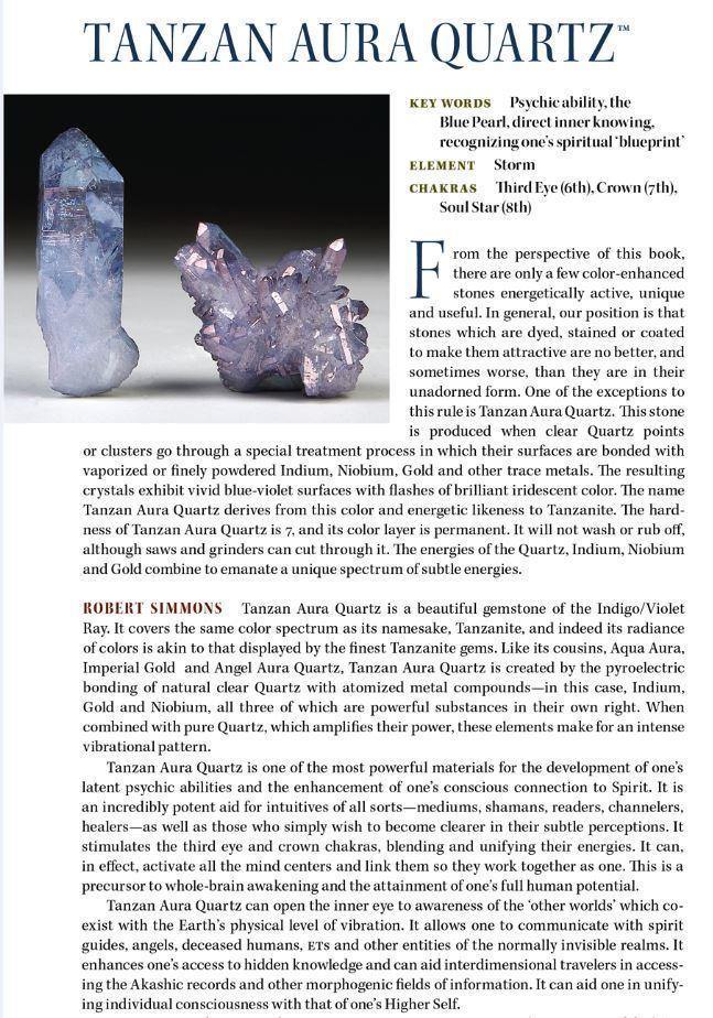 Tanzine Aura Quartz Danburite Radiant Heart Pendant