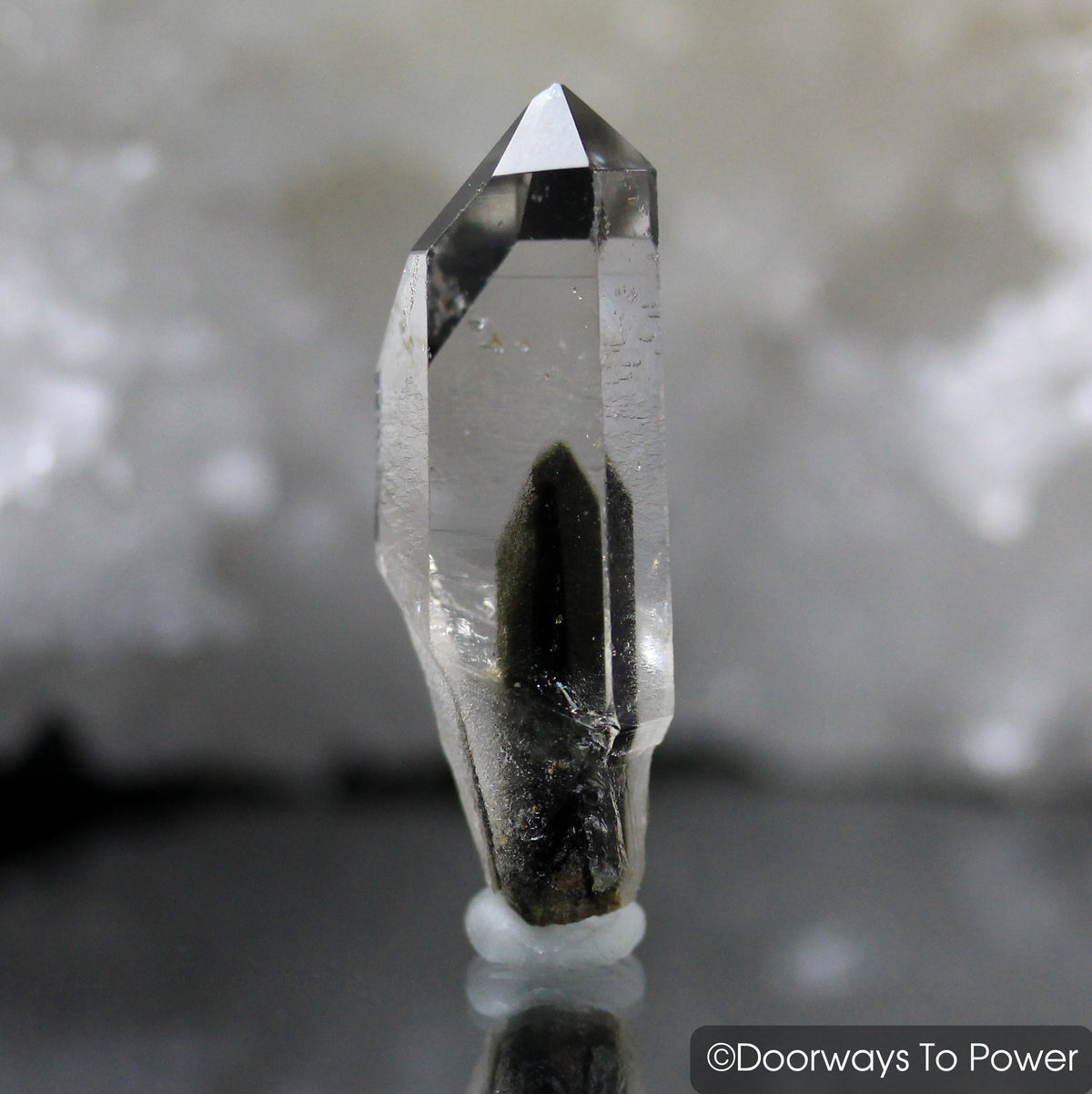 Brookite in Natural Quartz Record Keeper & Starbrary Synergy 12 Stone Rare