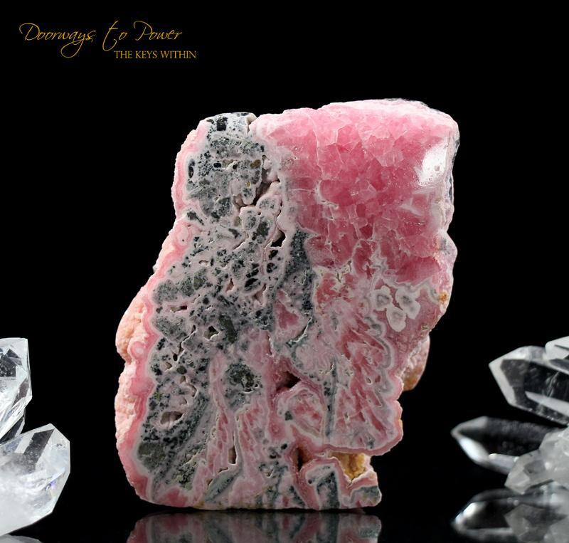 Rhodochrosite Crystal Altar Stone