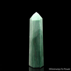 John of God Green Aventurine & Pyrite Master Dow Crystal 
