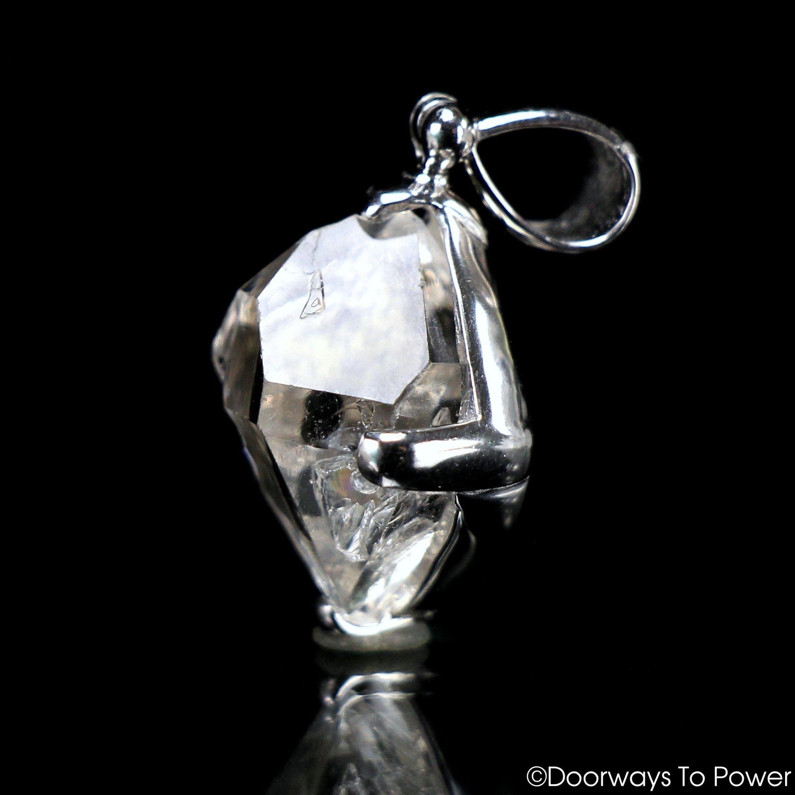 Herkimer Diamond Manifestation Quartz Record Keeper Crystal Pendant