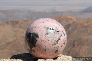 Rhodochrosite Gemstone Sphere