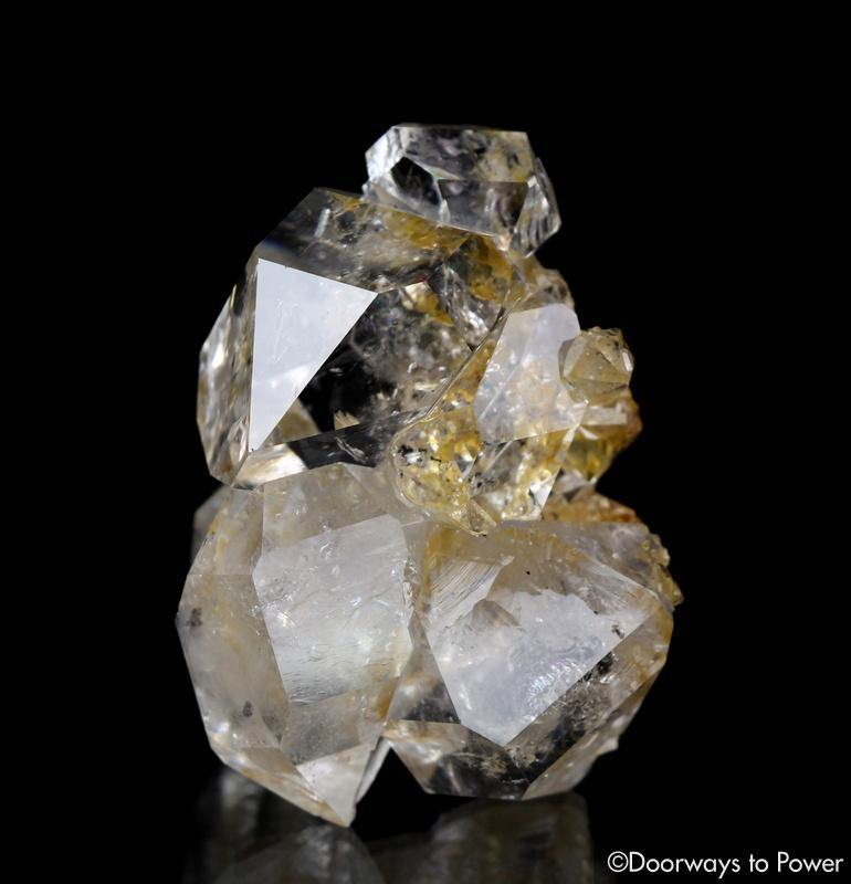Herkimer Diamond DT Record Keeper Twin Crystal Cluster