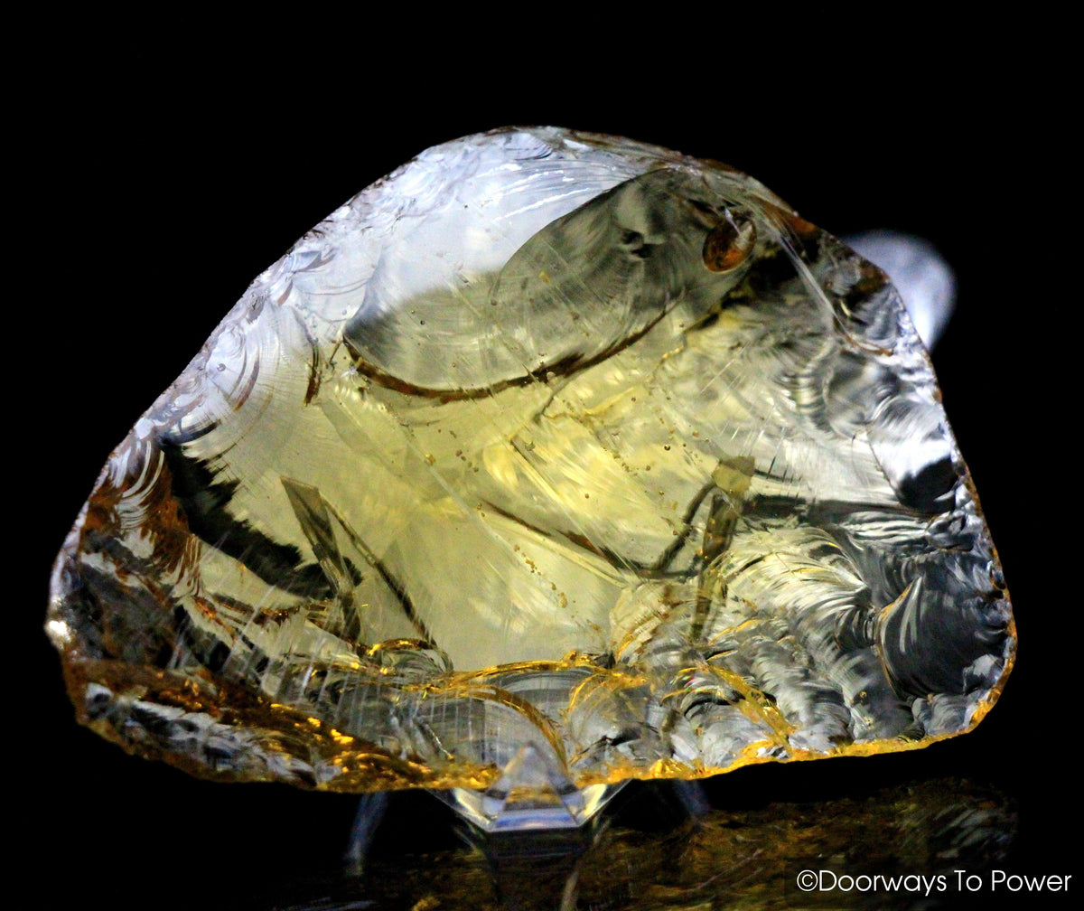 Lemurian Amber Monatomic Andara Crystal