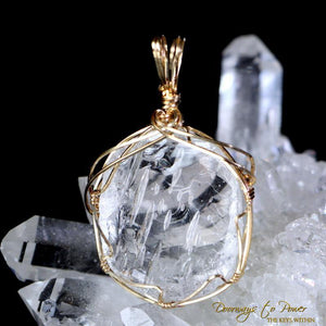 Silver Luna Andara Crystal Pendant 14k 