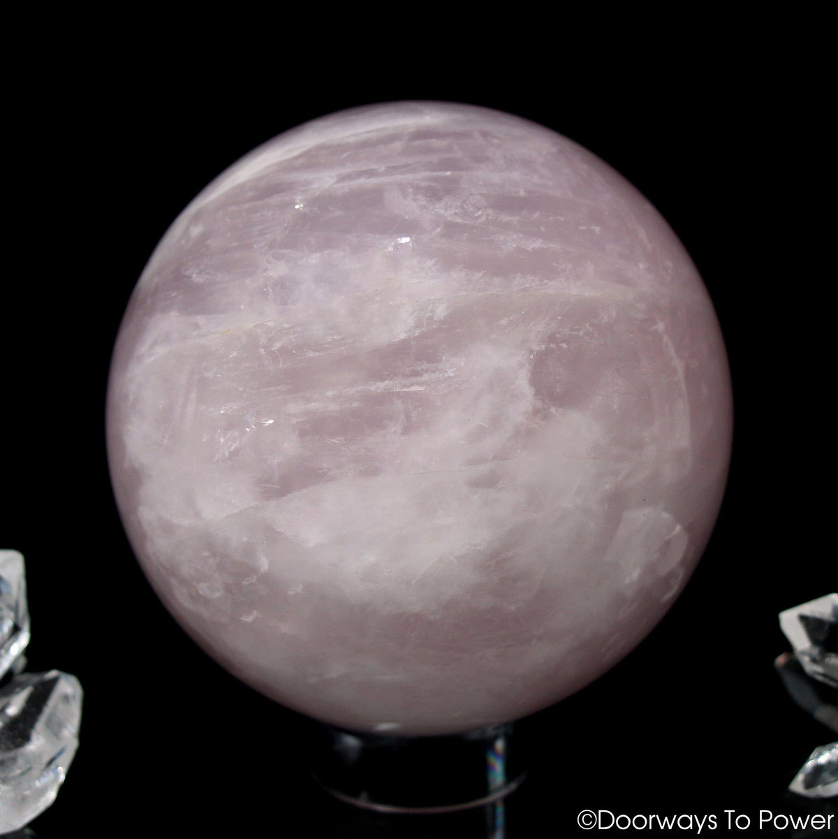 John of God Blessed Rose Quartz Healing Crystal Sphere 