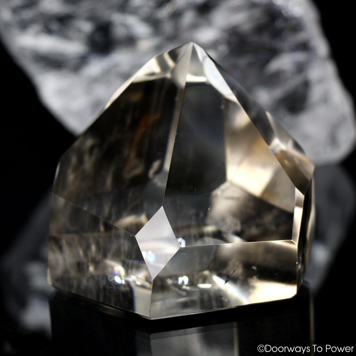 John of God Smoky Citrine Quartz Phantom Crystal Point