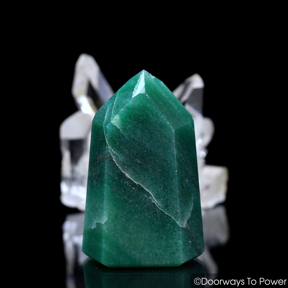 John of God Quartz Casa Crystal Green Aventurine & Pyrite Temple Heart Dow