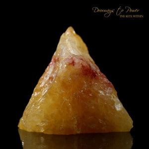 Himalaya Red Gold Azeztulite Crystal Abundance Stone