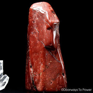 Red Fire Azeztulite Quartz Crystal Altar Stone