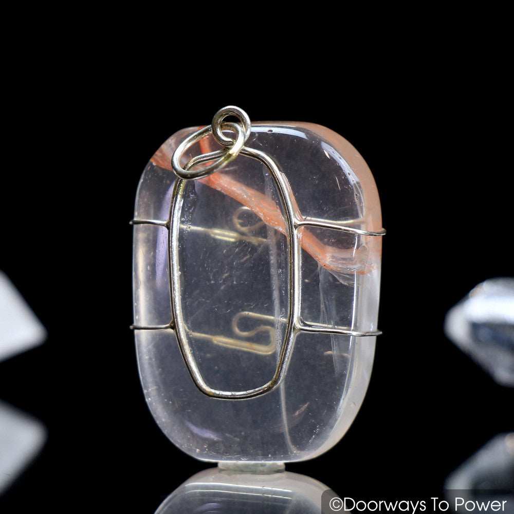 Pink Fire Azeztulite Pendant Azozeo Super Activated