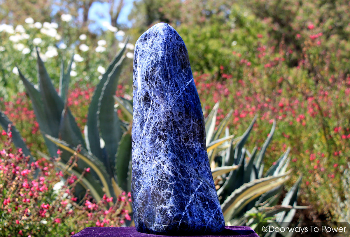 John of God Sodalite Crystal Sculpture & Altar Stone 'Deep Journey' (Rare)  20 lbs