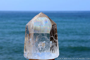 5" Powerful John of God Quartz Casa Crystal Point Altar Stone 3 lbs