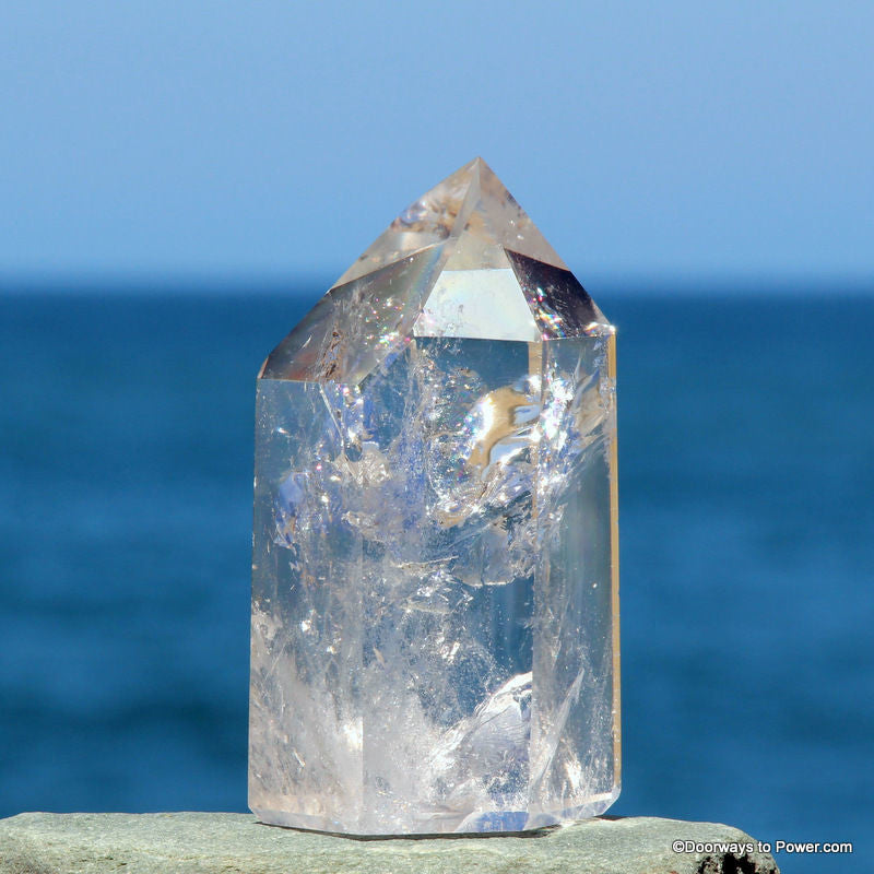 4.3" John of God Quartz Channeling Time Link Casa Energy Crystal