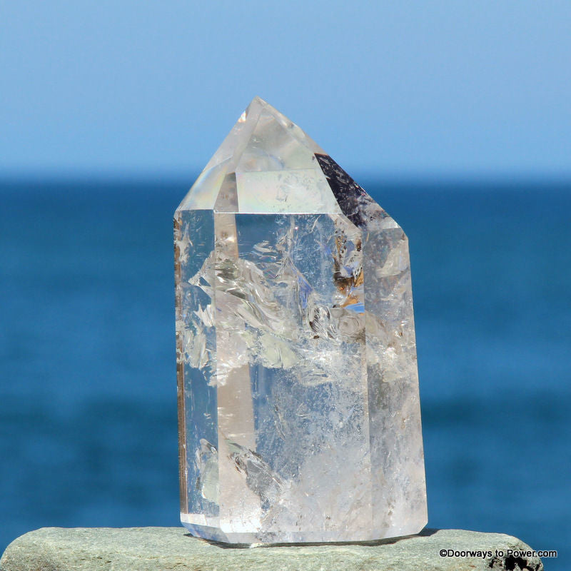 4.3" John of God Quartz Channeling Time Link Casa Energy Crystal
