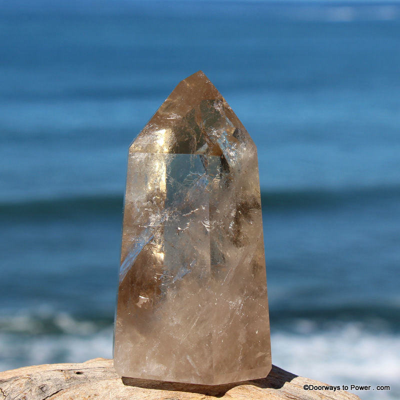 3.5" John of God Citrine  Master Dow Abundance Crystal Altar Stone