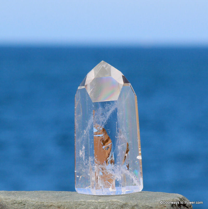 3.4" John of God Casa Quartz Temple Heart Dow Crystal Point