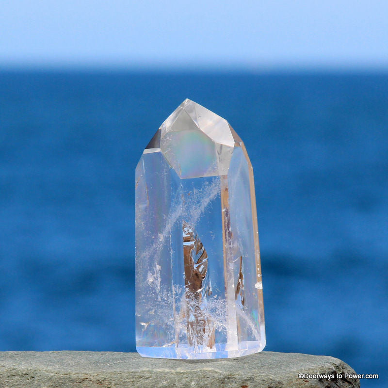 3.4" John of God Casa Quartz Temple Heart Dow Crystal Point