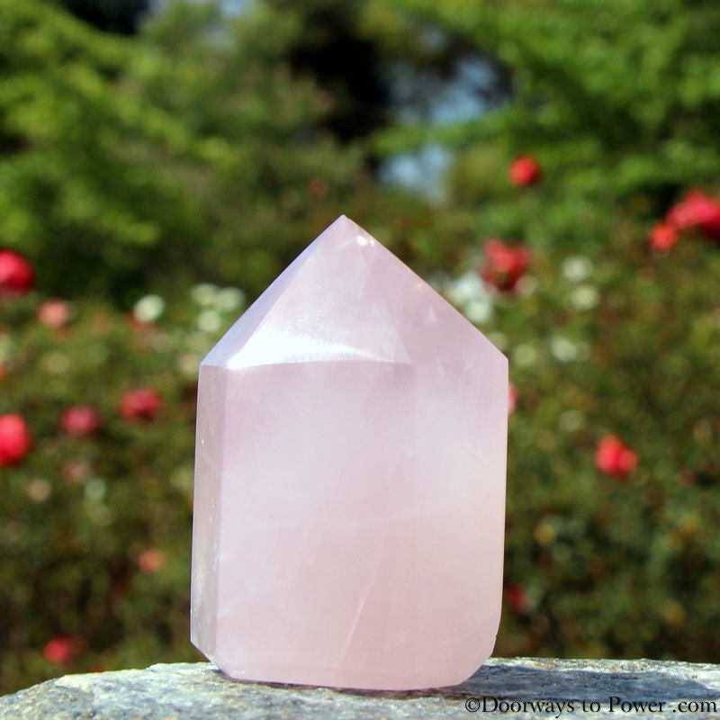 John of God Rose Quartz Casa Energy Crystal Point