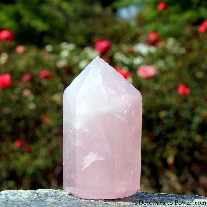 John of God Rose Quartz Casa Energy Crystal Point