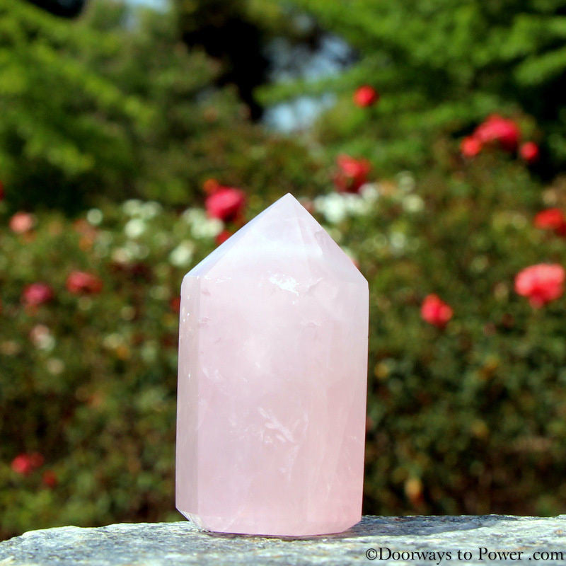 John of God Rose Quartz Casa Energy Crystal Point